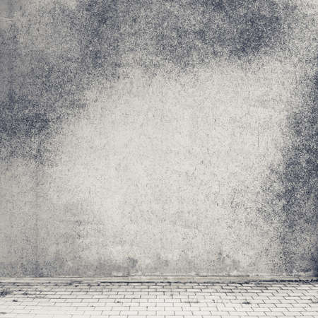 Urban background. Empty street wall texture.の写真素材
