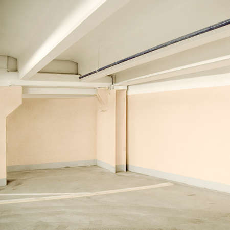 Empty parking area, can be used as background の写真素材