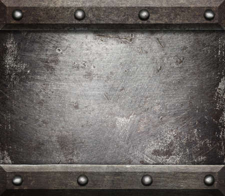Aged metal texture. Dark steel background.の写真素材