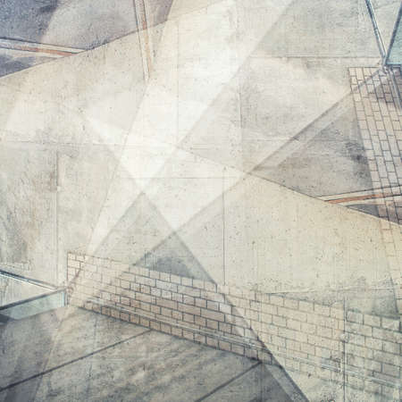 Abstract multi exposure background. Architectural details.