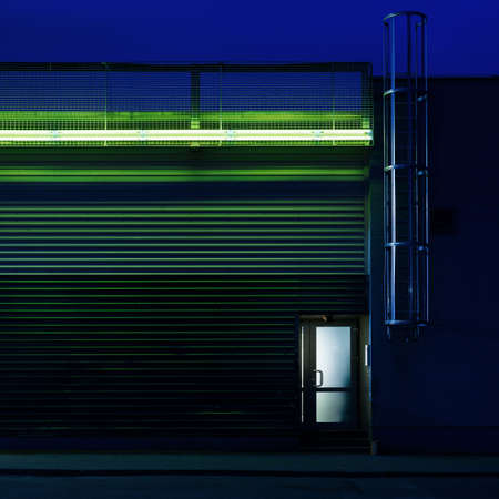 Architectural forms in the darkの写真素材