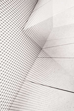 Abstract double exposure background. Architectural forms.の写真素材