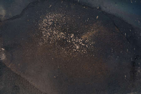 Old dark rusty metal texture.の写真素材