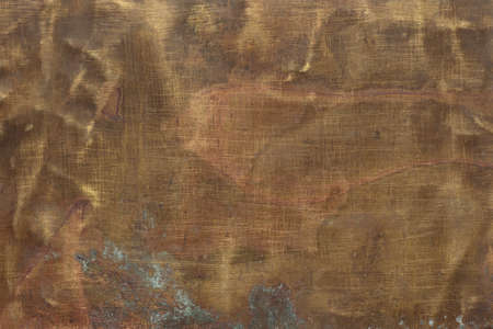 Brass plate texture, old metal background.の写真素材