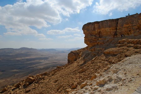 Makhtesh Ramon  Crater  - the largest phenomenon of it s kind in the worldの写真素材