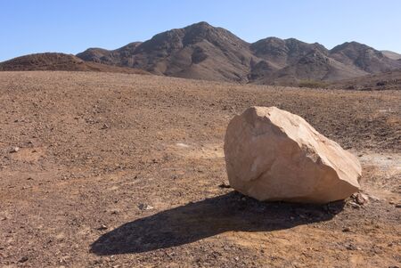 The Negev desert mountains in Southern Israel, between Mizpe Rampn and Eilatの写真素材