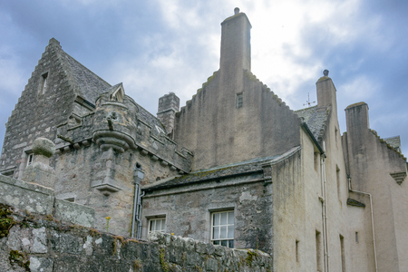 Historic Drum Castle in Northern Scotland near Aberdeenの写真素材