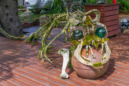 STODVARFJORDUR, ICELAND - JULY 27, 2018 - Petra's Stone Mineral Collection house and museum showing rare rocks and minerals, Icelandのeditorial素材