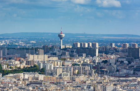 PARIS - SEPT. 24, 2018: Paris from above - taken from the Montparnasse Towerのeditorial素材