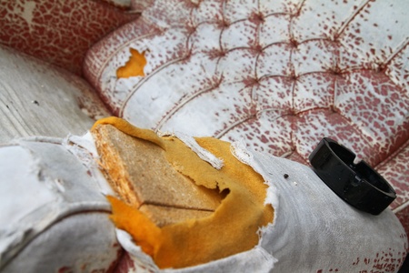 Old worn out chairの写真素材