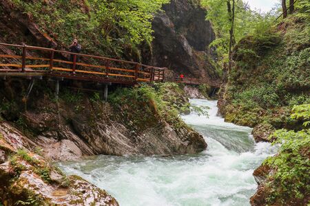 Vintgar Gorge, Slovenia (with Bled)の写真素材