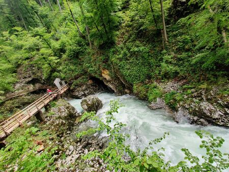 Vintgar Gorge, Slovenia (with Bled)の写真素材