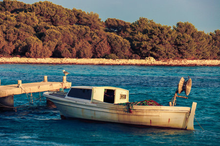 Peaceful marine scenes from Croatiaの写真素材