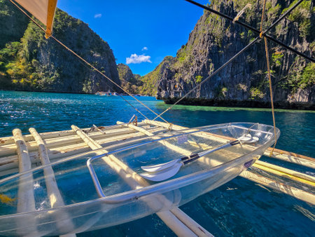 Boat in Maya Bay, El Nido, Palawan, Philippines