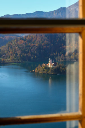 Panoramic view from the window of the church.の写真素材