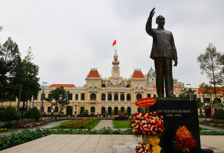 Ho Chi Minh City, Saigon, Socialist Republic of Vietnamの写真素材