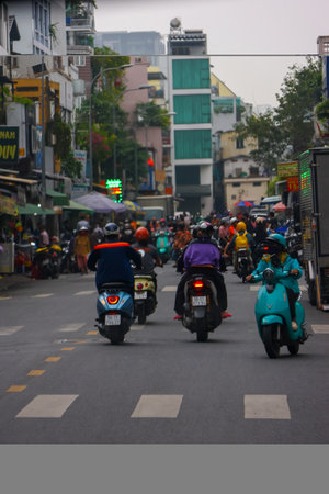 Motorcycle traffic.の写真素材