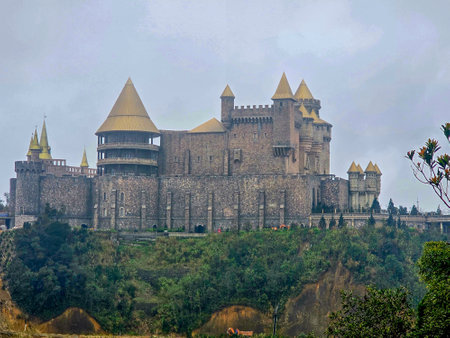 The medieval castle of Segovia, Castilla y Leon, Spainの写真素材