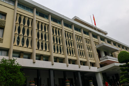 The Royal Thai Navy Building in Bangkok, Thailand.の写真素材