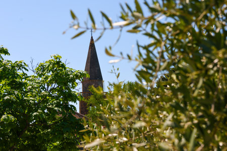Tower of the Church of St. John of Nepomukの写真素材