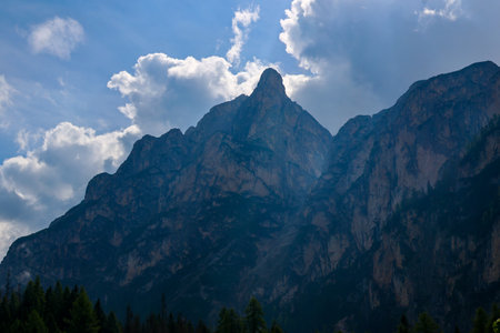 Mountain landscape in the Dolomites, Italy, Europe.