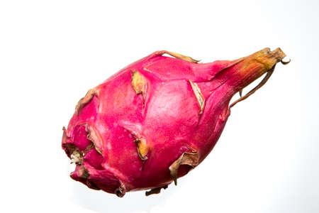 dragonfruit isolated on white backgroundの写真素材