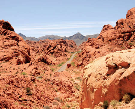 Views from the Valley of Fire in Nevadaの写真素材