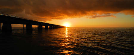 Seven Mile Panorama of Sunsetの写真素材