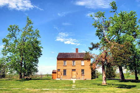Old Historic building at Shaker Village in Kentuckyのeditorial素材