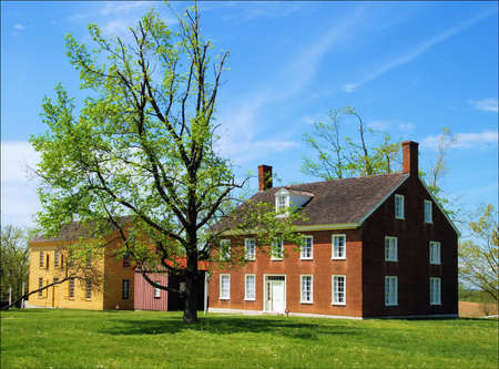 Old Historic building at Shaker Village in Kentuckyのeditorial素材