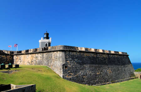 Views from the Castillo San Felipe del Morro in San Juanのeditorial素材
