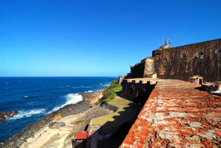 Views from the Castillo San Felipe del Morro in San Juan, PRのeditorial素材