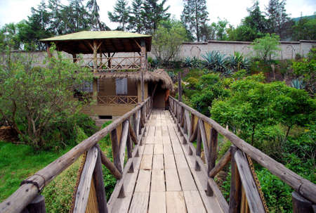 Views from Quito, Ecuador   Hut Walkwayの写真素材