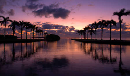 Sunrise at Cutler Bayの写真素材