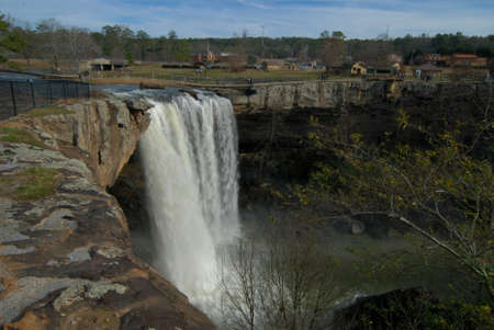 Noccalula Falls in Gadsden, Alabamaの写真素材