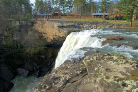 Noccalula Falls in Gadsden, Alabamaの写真素材