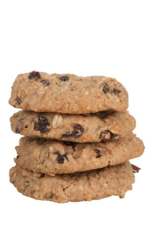 Four Oatmeal Cookiesの写真素材