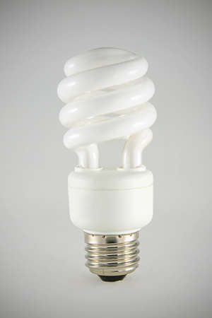 Fluorescent Energy Saving Light Bulbの写真素材
