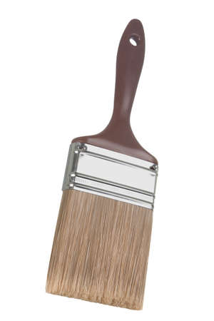 Brown Paint Brush on a white backgroundの写真素材