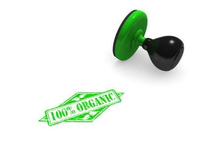 100  Original Rubber Stamp 3D illustration on white backgroundの写真素材