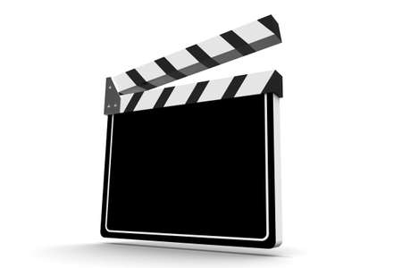 Movi Action Sign isolated on white backgroundの写真素材