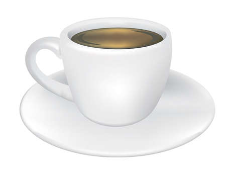 Cup and Saucer vectorのイラスト素材