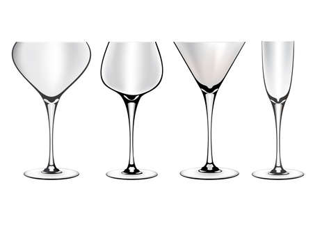 Wine glasses vectorのイラスト素材