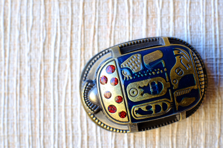 Scarab beetle from Egyptian mythologyの写真素材