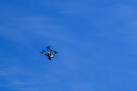 Aircraft quadcopter, drone with high quality video camera.の写真素材