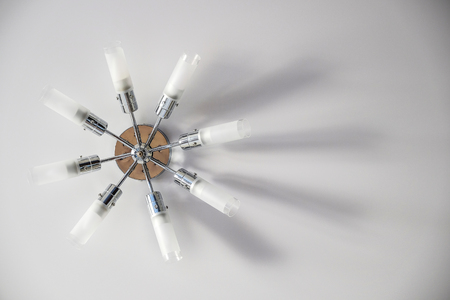 Ceiling light fixture isolated on white background