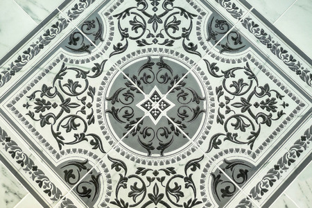 Ceramic tiles, dark square seamless texture-gray, floor tiles. Drawings Of Monograms. Oriental...