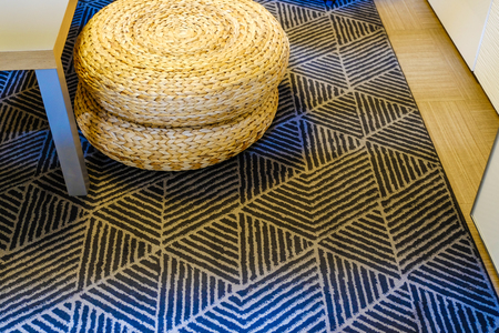 Beautiful spherical wicker chairs-pillows