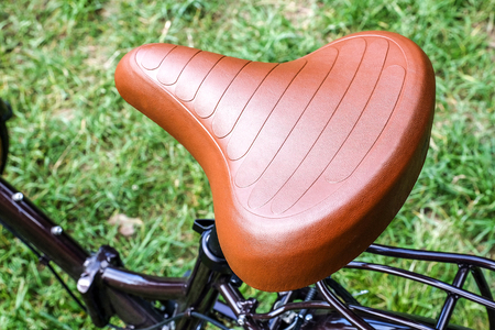 the handlebars of the Bicycle. the brake handle.の写真素材