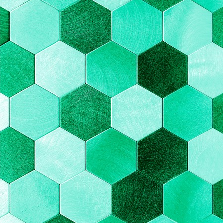 Abstract silver metal background. Geometric hexagons. Different colorの写真素材